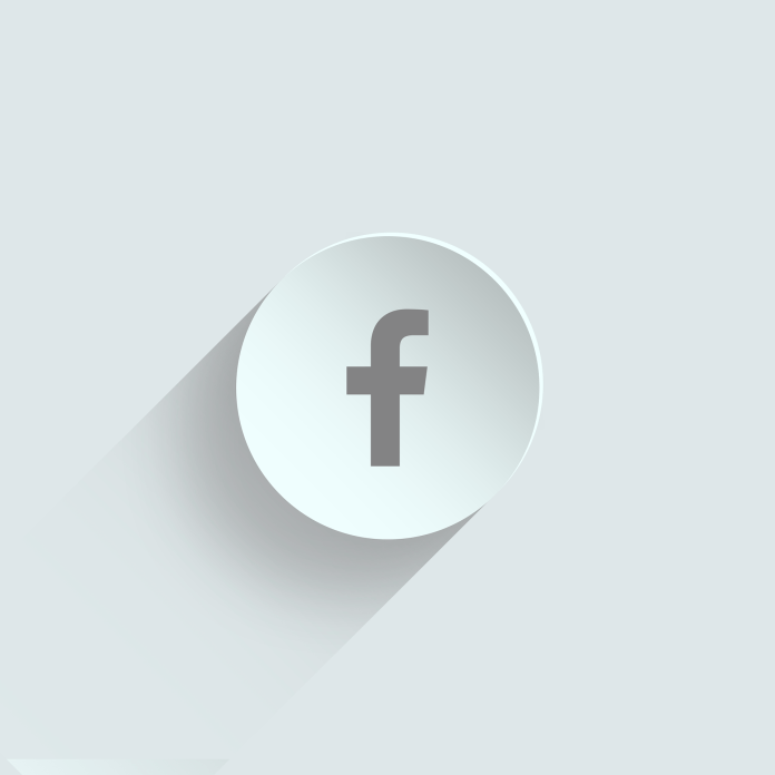 Facebook logo on plate