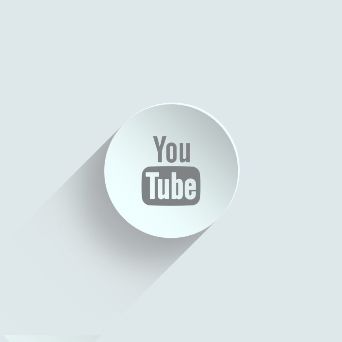 YouTube logo on plate